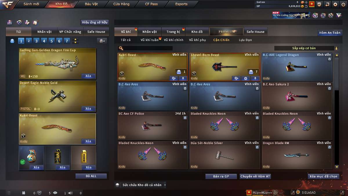 shop acc cf uy tin gia re